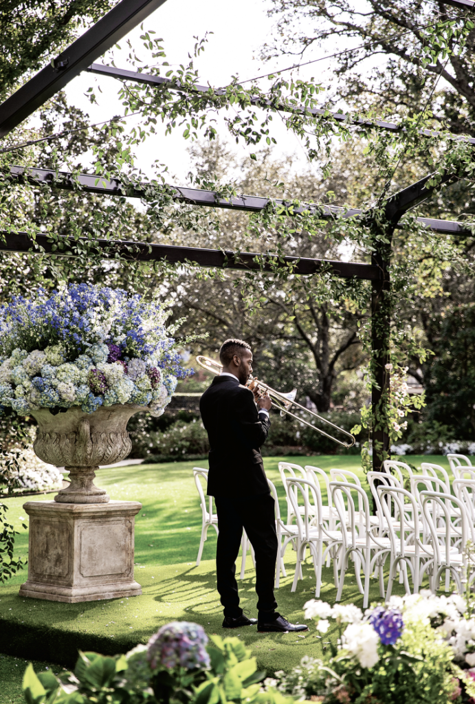 Meredith Flores and Mason Barker's wedding was an outdoor dream. (Photo by John Cain Photography)
