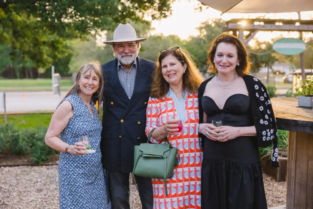 Sheri Henriksen, Bob Cavnar, Ingrid Bond, Katherine Warren at the Recipe for Success Delicious Alchemy Banquet at Hope Farms (Photo by Daniel Ortiz)
