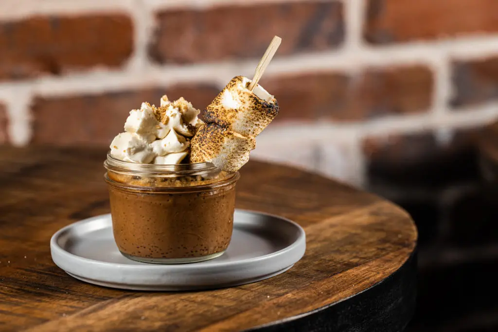 Don't miss the S'mores Pot de Creme dessert at District Dallas. (Photo by Kathy Tran)