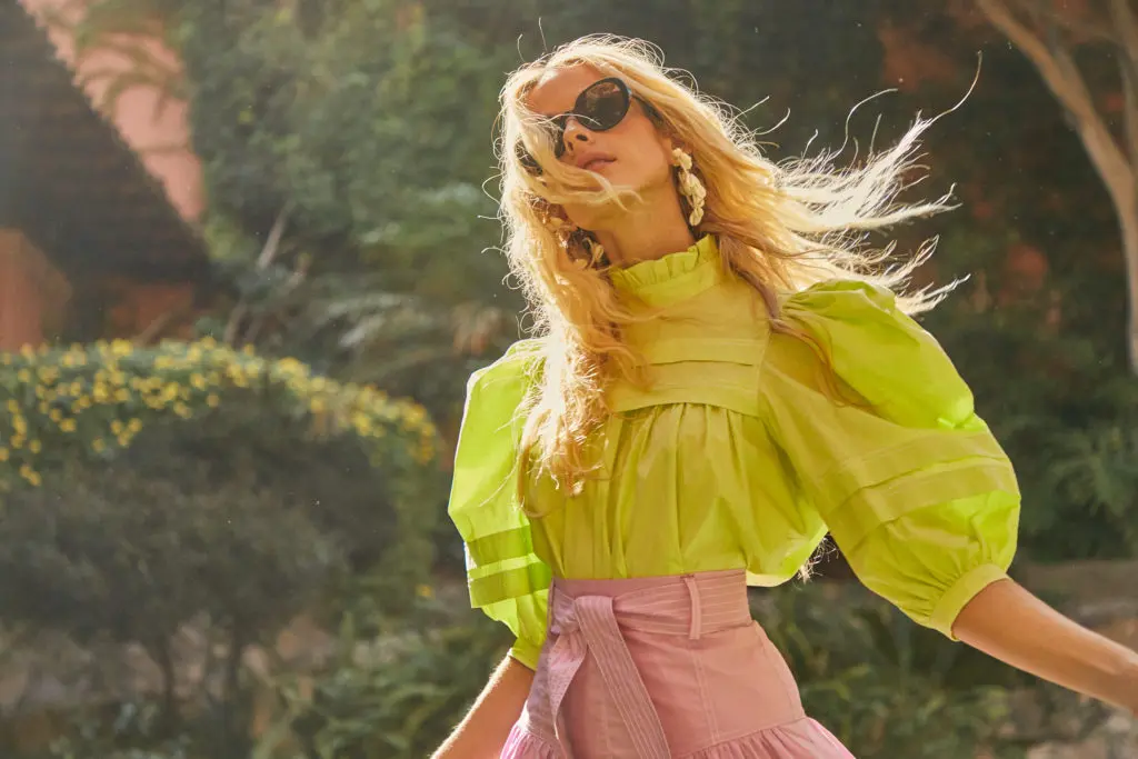 Hunter Bell NYC Sofia Top over Hooper Skirt photographed in San Miguel de Allende, Mexico.