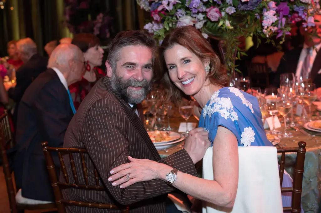 Stanton Welch AM, Phoebe Tudor at the dinner honoring Margaret Alkek Williams for her $10 million gift to Houston Ballet.