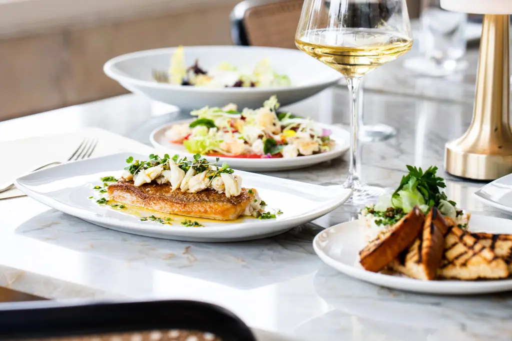 Just some of the new dishes on chef Jesus "JB" Babaran's new menu at Tonight & Tomorrow at La Colombe D'Or. (Photo by Rebecca Wright)