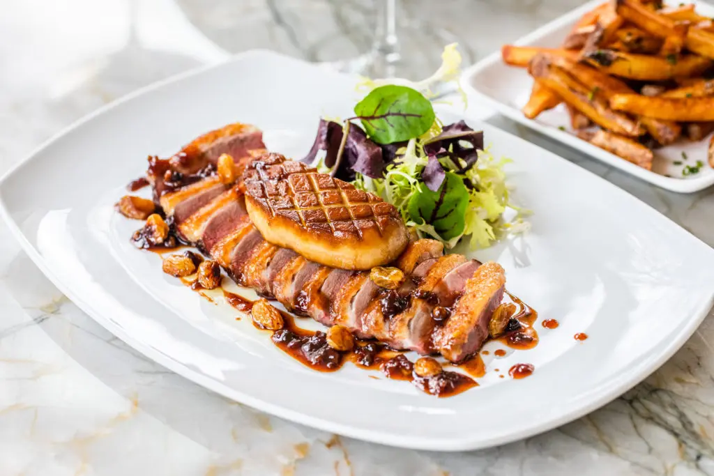 On the new spring and summer menu at Tonight & Tomorrow is Rohan duck. (Photo by Rebecca Wright)