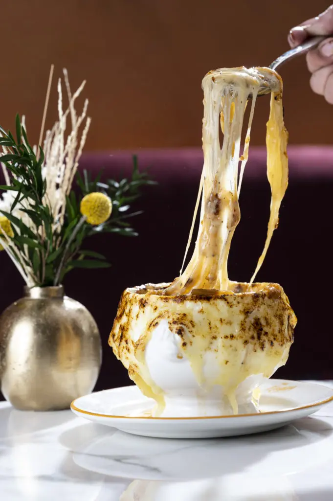 You'll also find French onion soup at Chez Maggy. (Photo by Marc Fiorito of Gamma Nine Photography)