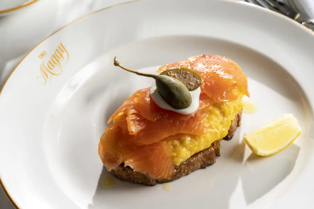 For breakfast at Chez Maggy, don't miss the smoked salmon tartine. (Photo by Marc Fiorito of Gamma Nine Photography)