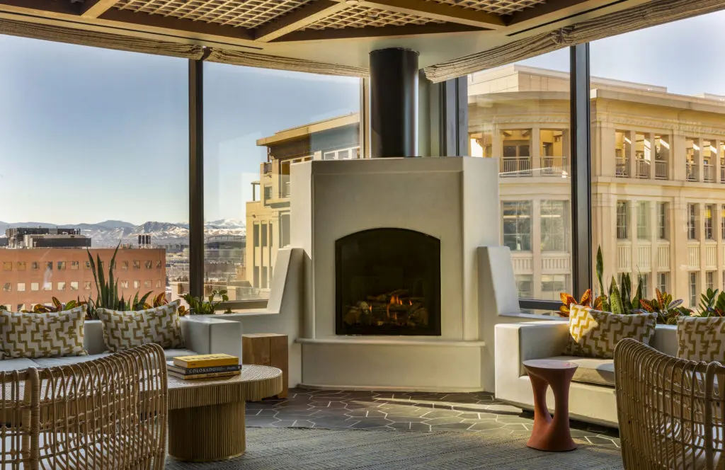 Reynard Social serves craft cocktails and wine overlooking the Rocky Mountains. (Photo by Julie Soefer)