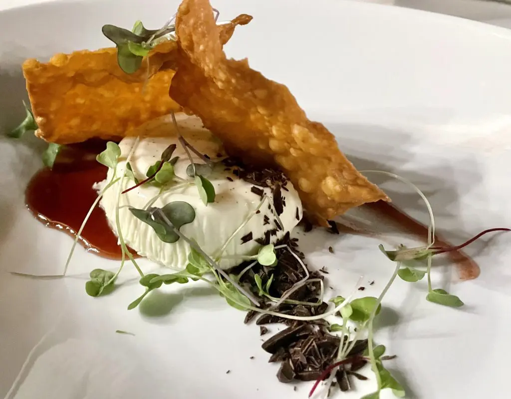 For dessert, the deconstructed cannoli. Photo by Courtney Dabney.