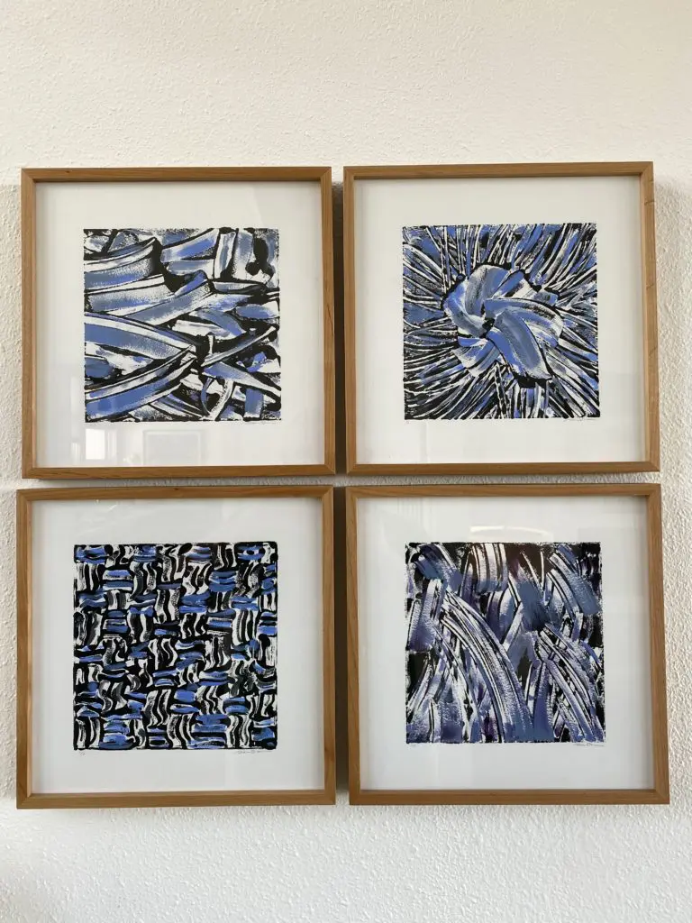 Untitled, #20-23, 2022. 12x12 each