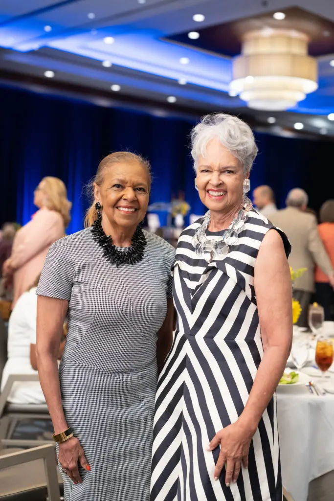Yvonne Cormier, Gayla Gardner at the CanCare Survivors Luncheon (Photo by Daniel Ortiz)