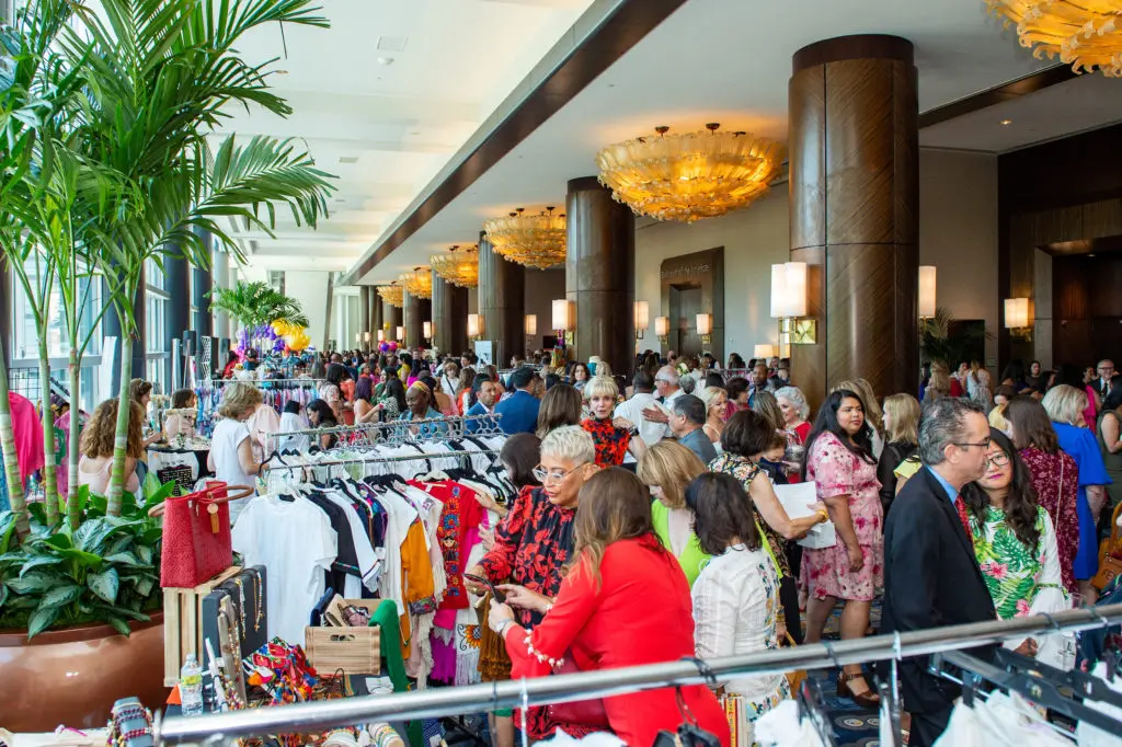 The marketplace scene during the Latin Women's Initiative 20th anniversary luncheon at the Hilton Americas-Houston (Photo by Jacob Power)