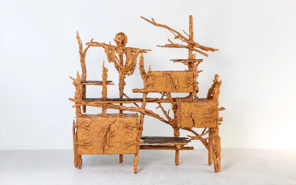 Chris Schanck’s Banglatown, 2018, is part of his current retrospective at the Museum of Arts and Design, NY. (photo by Michelle and Chris Gerard)
