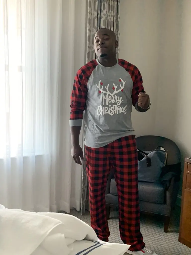 My honey and I stayed at the Lancaster after a company party.  They blocked some rooms there.  Best Lancaster Hotel Memory?
"We had matching Christmas Pajamas we wore leaving the hotel and received so many compliments!  We had a great time!! " - Faith Caprio