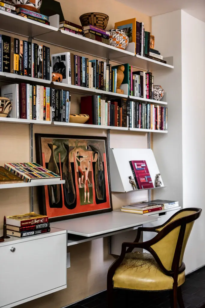 A collected, eclectic desk area. (Photo by Stephen Karlisch and Robert Tsai)