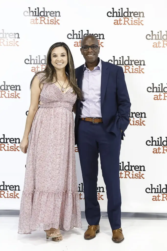 Christal Delgado, Jean Raphael at the Children at Risk Big Brunch (Photo by Quy Tran)