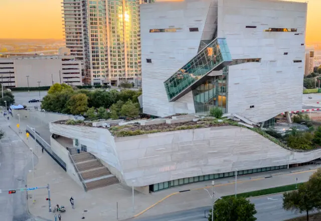 The Perot Museum of Nature and Science has stood out in the Dallas skyline since 2012. (Courtesy of Perot)