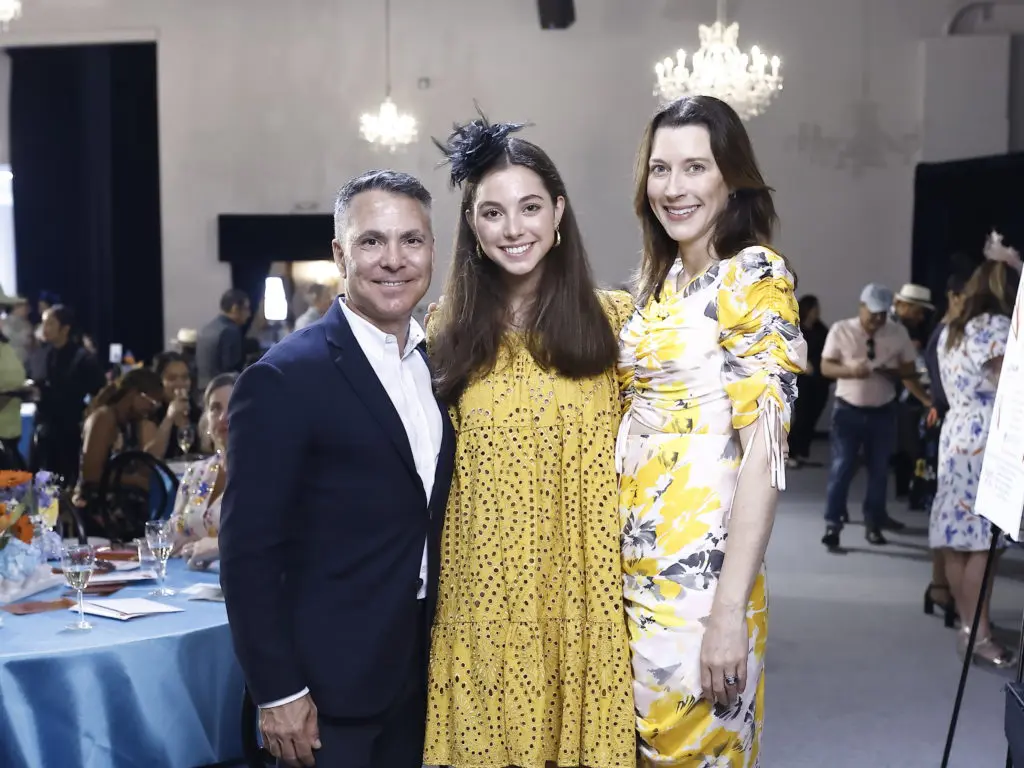 Chairs Steve & Laura Jones with their daughter Lillian at the Children at Risk Big Brunch (Photo by Quy Tran)