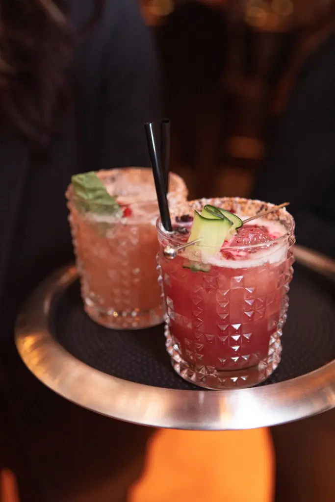 The Mujeres Divinis is a delicious hibiscus margarita at The Mexican. (Courtesy)