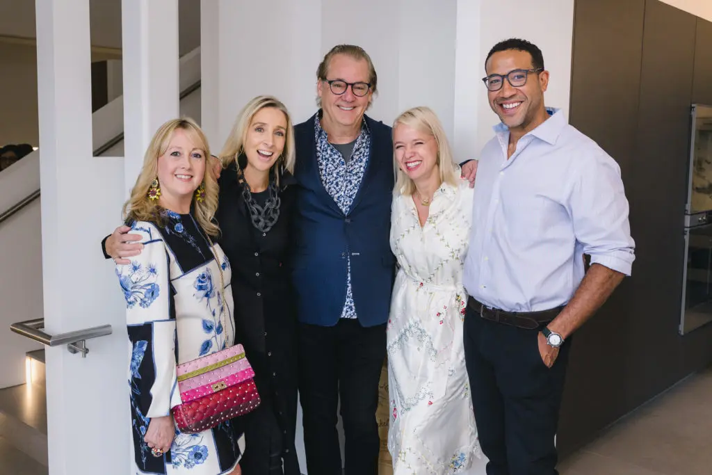 Courtnay Tartt Elias, Laurann Claridge, chef Robert Del Grande, Gin Braverman, chef Chris Williams (Photo by Johnny Than)