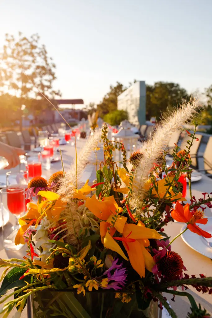 The Summer Soulstice Dinner took place among Houston Botanic Garden's vivid array of plants and flowers. (Photo by Liz Silva)