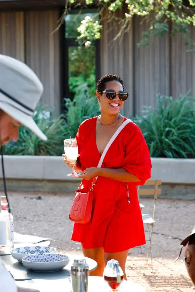 Dr. Reagan Flowers at the Summer Soulstice Dinner. (Photo by Liz Silva)
