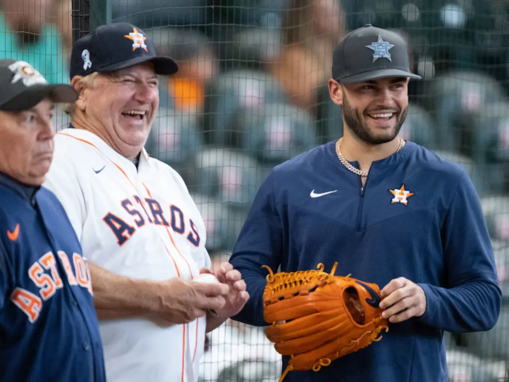 Lance McCullers Sr. and Lance McCullers Jr. shared some Major League fun. (Photo by F. Carter Smith)