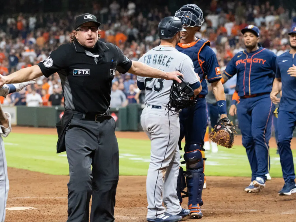 The umpires tried to gain control of this Astros and Mariners series. (Photo by F. Carter Smith)
