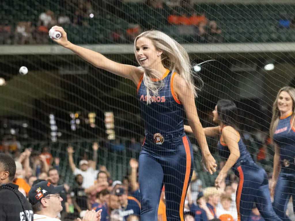 There is also something interesting happening in an Astros game at Minute Maid Park. (Photo by F. Carter Smith)
