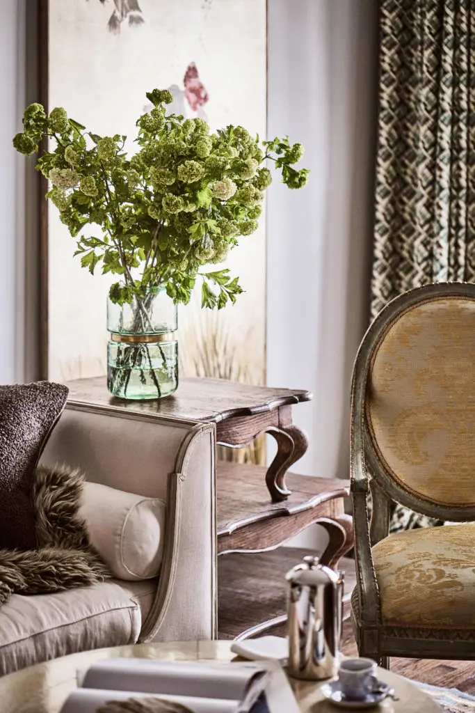As in all of Casa Duro's interiors, classic, traditional design abounds in the Priscilla apartment. (Photo by Stephen Karlisch).