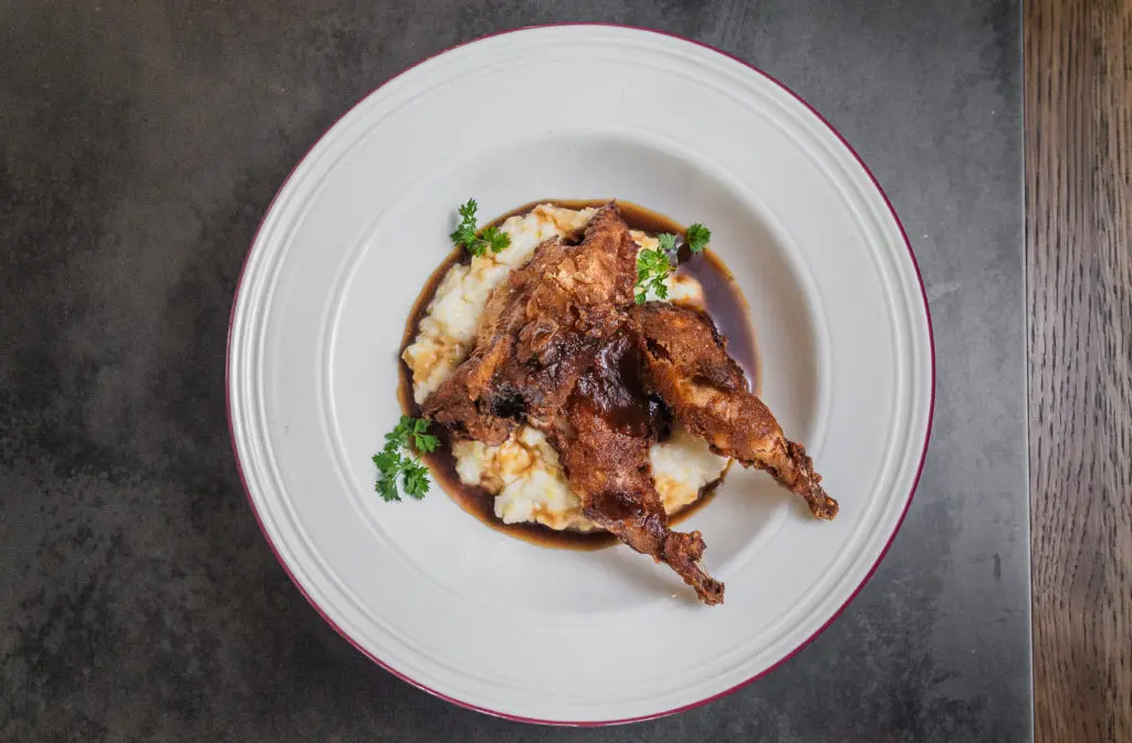 Diner Bar at Thompson Austin serves upscale Southern food like chicken fried quail. (Photo by Jasmin Porter)