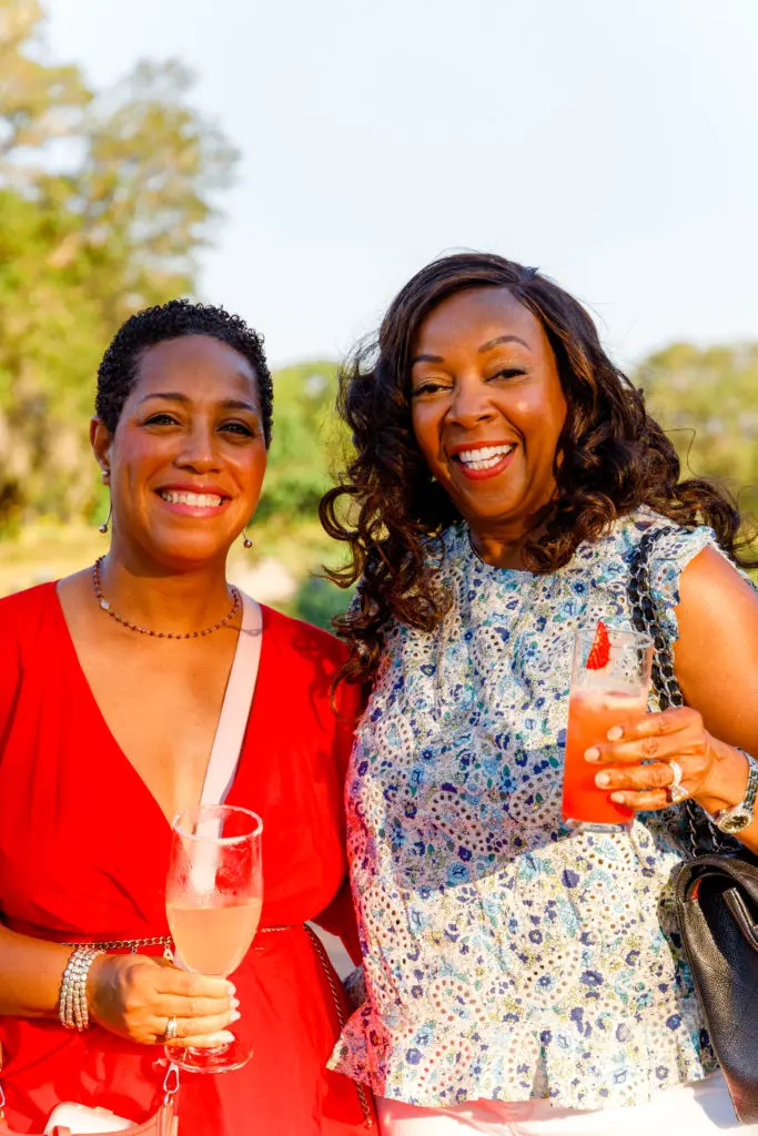 Dr. Reagan Flowers, Ruthie Lee-Esene at the Summer Soulstice Dinner. (Photo by Liz Silva)