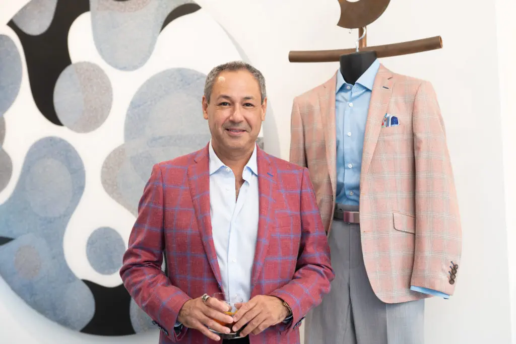 Lucho's Hector Villarreal at the Valobra, Christopher Martin Gallery and Lucho summer soirée. (Photo by Daniel Ortiz)