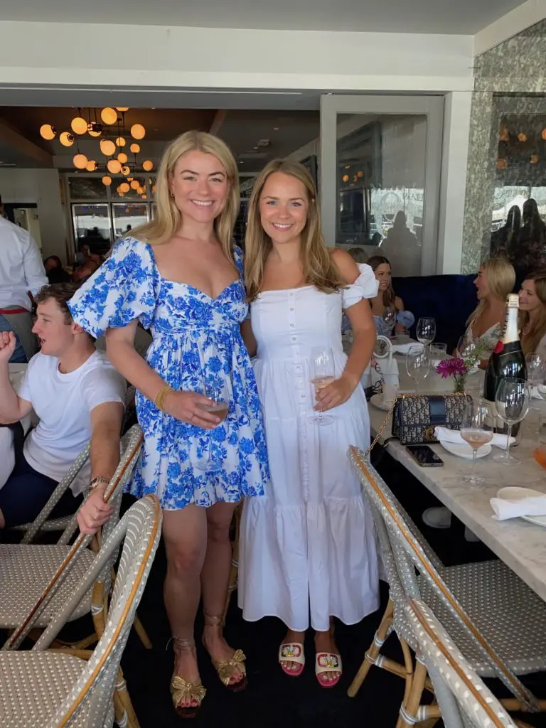 Audrey Sarver, Brette Tucker at the Brasserie 19 Rosé All Day bash. (Photo by Shelby Hodge)