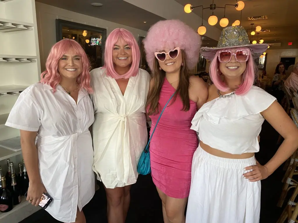 Emily Gray, Lauren Gray, Stephanie Tower, Hope Dorsett at the Brasserie 19 Rosé All Day bash. (Photo by Shelby Hodge)