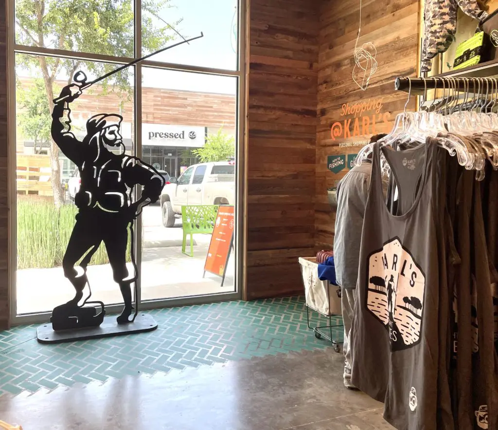 Karl Von Dibble, Karl's chief fishing officer will be in Fort Worth for the opening. If you know, you know. Photo by Courtney Dabney.