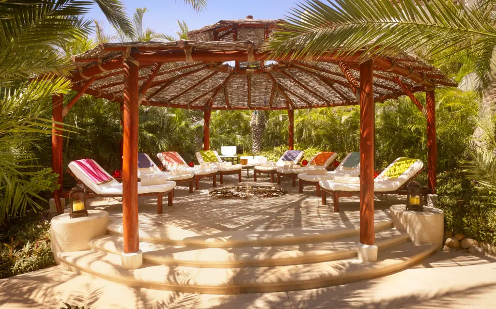 The La Ventanas Spa's relaxation area