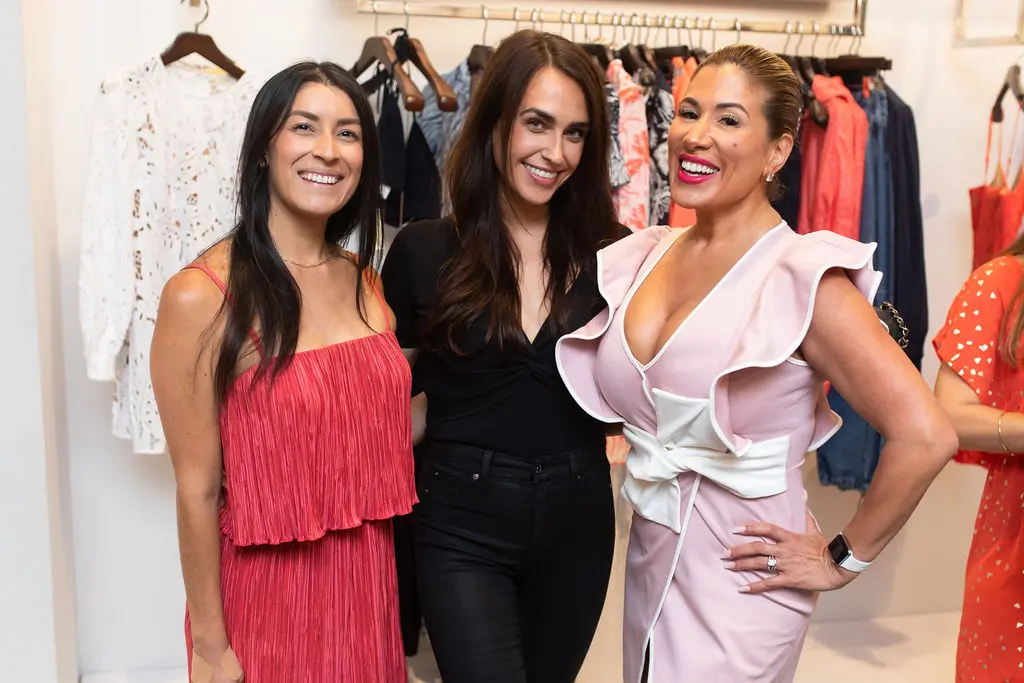Lili Olsen, Chelsea Walker, Lissette Kadlecek at Cocktails for a Cause at Michael Kors in The Galleria (Photo by Leah Wilson Photography)