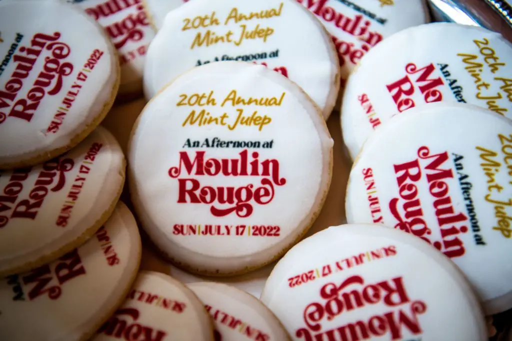 Cookies saluting the upcoming Mint Julep fundraiser at the Legacy Community Health Services event (Photo by Michelle Watson CatchLightGroup.com)