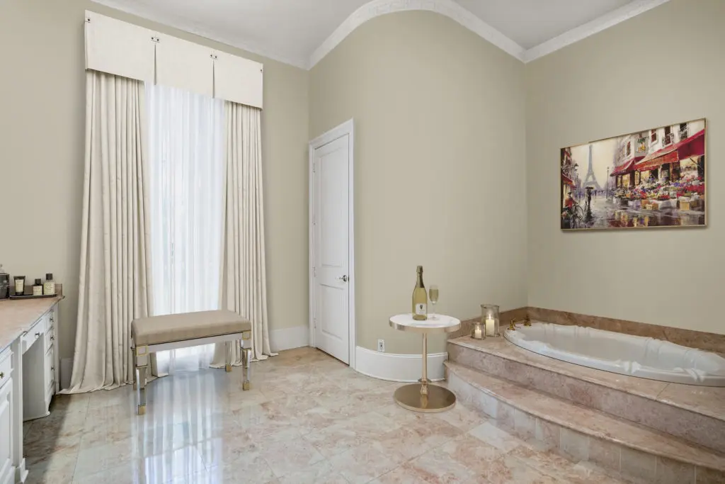 The bathrooms are lavish at 3920 Inverness in River Oaks, listed with Nan & Company Properties Christie's International Real Estate  (Photo by Turnkey Visuals LLC)