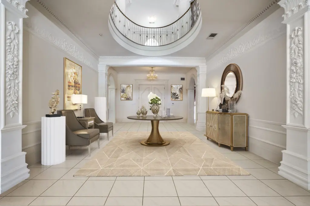 The two-story foyer at 3920 Inverness (Photo by Turnkey Visuals LLC)