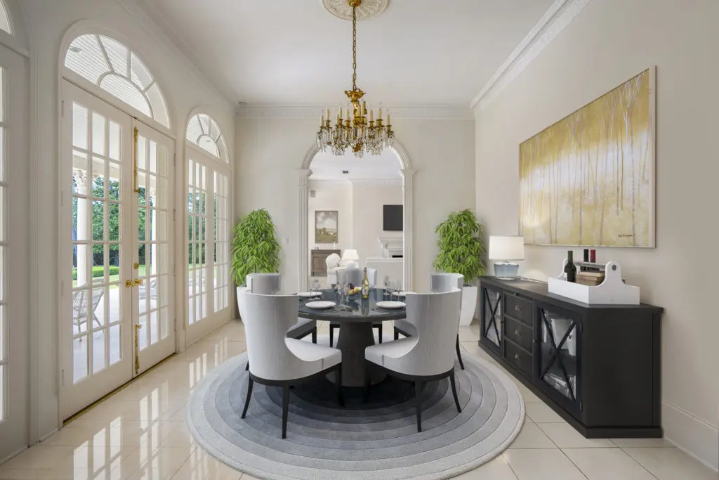 The formal dining room at 3920 Inverness  (Photo by Turnkey Visuals LLC)