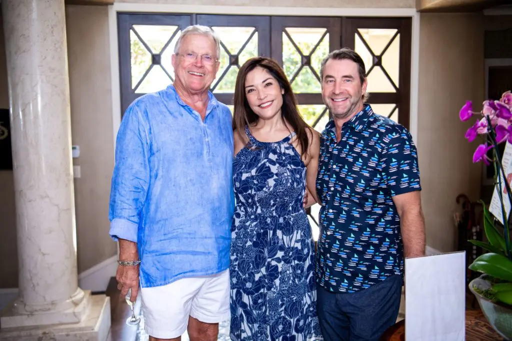 Party host Richard Werner, Lisa Foronda & Greg Harper at the Legacy Community Health Services event (Photo by Michelle Watson CatchLightGroup.com)