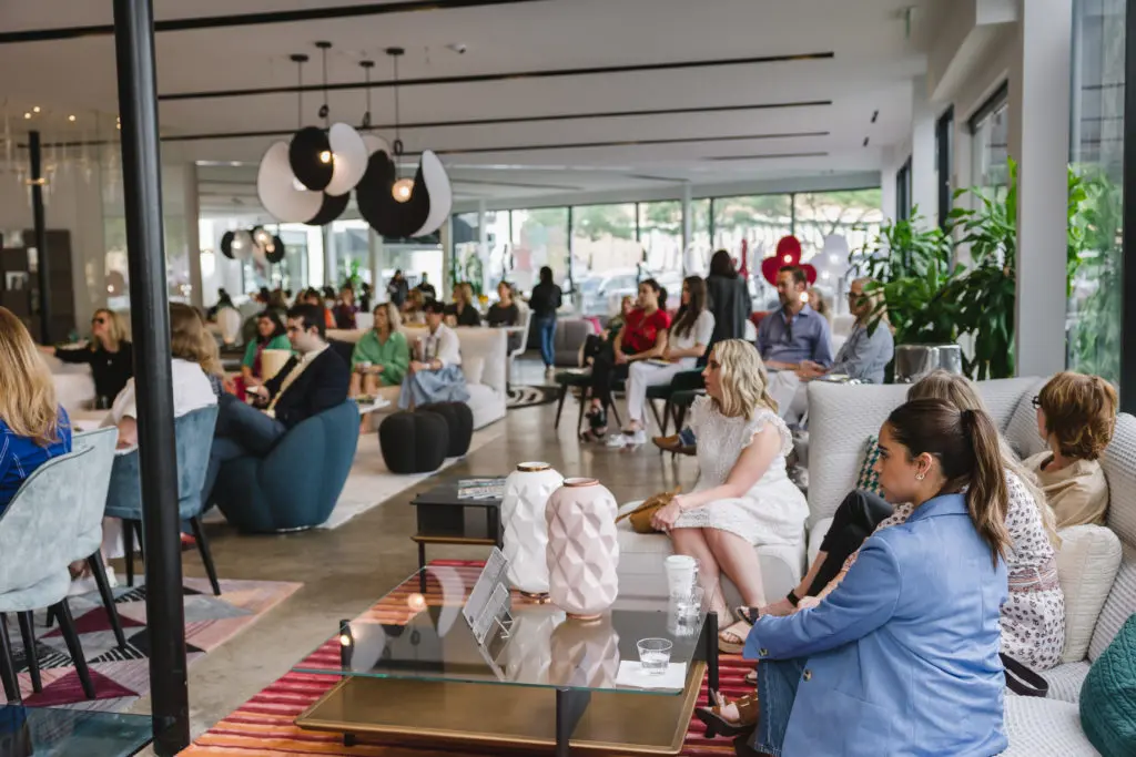 The scene at Roche Bobois  (Photo by Johnny Than)