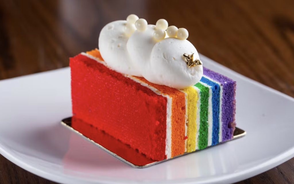 Pick up a slice of delicious rainbow cake from Common Bond this June only. (Photo by Common Bond)