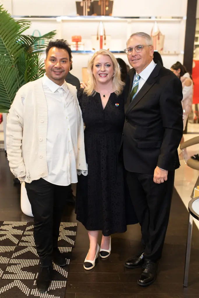 Sergio Morales, Shae & Marc Jacobs at Cocktails for a Cause at Michael Kors in The Galleria (Photo by Leah Wilson Photography)
