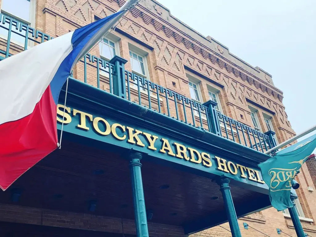 The intricate brickwork on the façade of the iconic Thannisch Building in the heart of The Stockyards helps set the Stockyards Hotel apart.