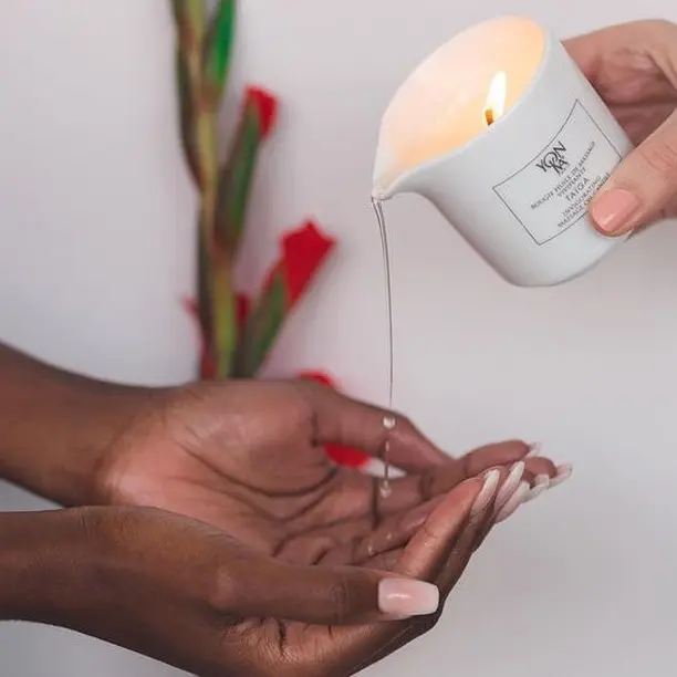 The fragrant Tiaga candle is centerpiece of the Yon-Ka Paris Tiaga Massage offered at The Spa at the Post Oak Hotel (Photo courtesy of Yon-Ka Paris)