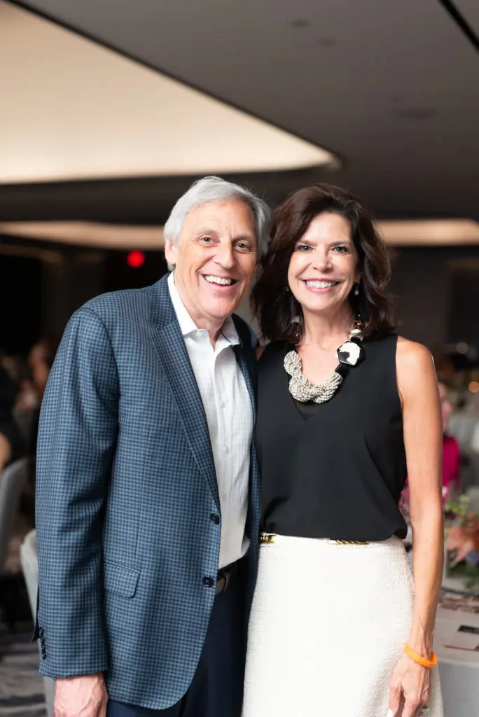 Four Seasons Hotel Houston GM Tom Segesta and wife Robin at the Dress for Success Houston wine tasting at the Four Seasons Hotel. (Photo by Daniel Ortiz)