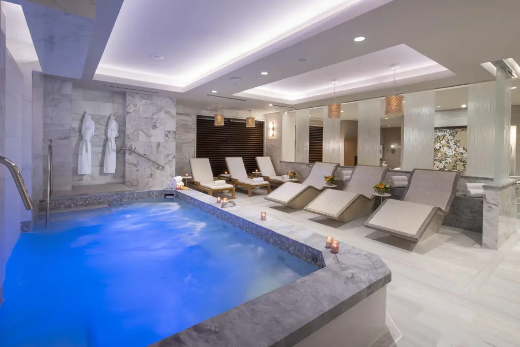 The women's vitality lounge at The Spa at the Post Oak Hotel. (Courtesy Fertitta Entertainment)
