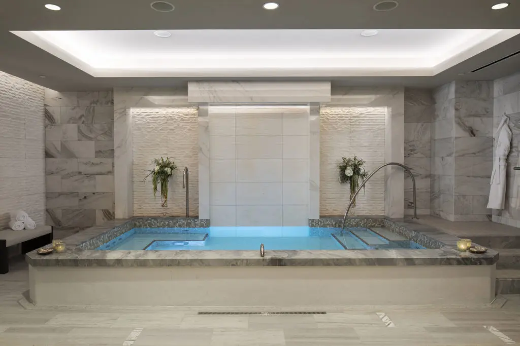 The women's vitality pool at The Spa at the Post Oak Hotel. (Courtesy Fertitta Entertainment)