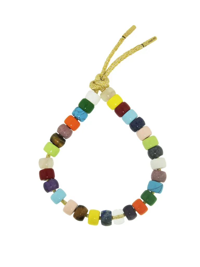 Carolina Bucci Forte Beads Rainbow Sun Yellow Gold Bracelet Kit.